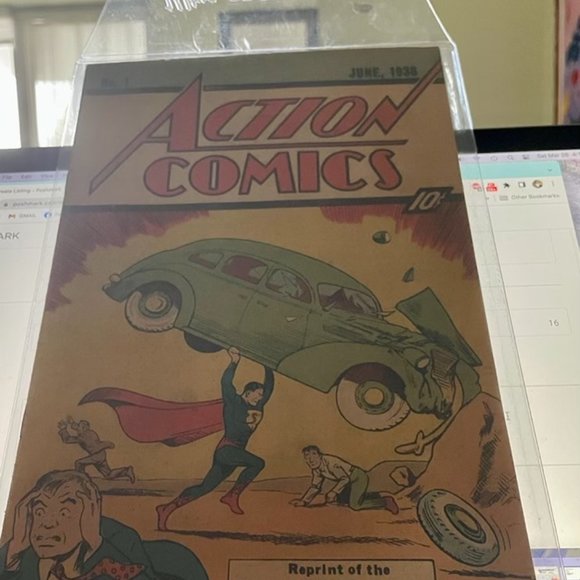 Number One Action Superman Comic Book (reprint) 1976. Excellent condition. No. 1 - Picture 3 of 3